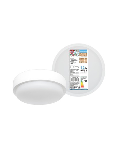 ДПП 3901 12Вт 6500К IP65 белый круг (SQ0366-0140). Светодиодный светильник LED. TDM ЕLECTRIC в Стерлитамаке