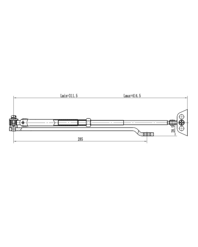 Рычаг-503 LONG. Рычаг удлиненный для доводчиков. VIZIT в Стерлитамаке