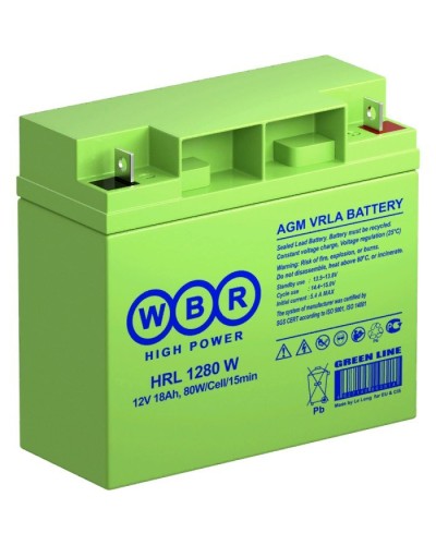WBR HRL1280W. Аккумулятор герметичный свинцово-кислотный. WBR в Стерлитамаке