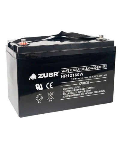 ZUBR HR 12160W (12V, 45Ah). Аккумулятор герметичный свинцово-кислотный. ZUBR в Стерлитамаке