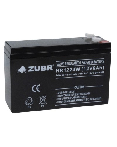 ZUBR HR 1224W (12V, 6Ah). Аккумулятор герметичный свинцово-кислотный. ZUBR в Стерлитамаке