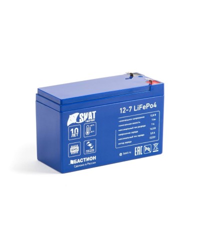 Skat i-Battery 12-7 LiFePo4 (645). Li-Ion аккумулятор. Бастион в Стерлитамаке