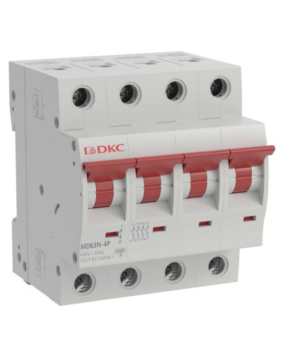 YON max MD63N 4P 6А 6кА C (MD63N-4PC6). Автоматический выключатель. ДКС в Стерлитамаке