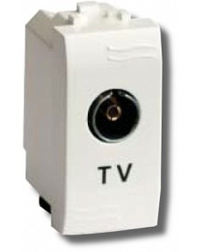 Розетка TV проходная Brava 1 модуль слоновая кость (75581S): Розетка TV в Стерлитамаке