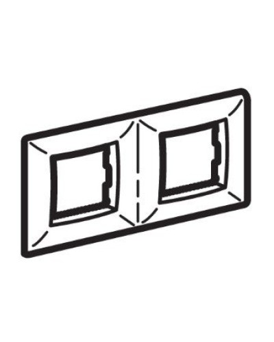 Рамка на 2+2 модуля (двухместная), слоновая кость (75012O): Рамка двухместная, Brava в Стерлитамаке