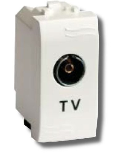 Розетка TV универсальная Brava 1 модуль белая (76721B): Розетка TV в Стерлитамаке