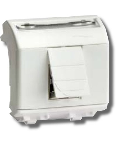 Розетка RJ-45 Brava 2 модуля белая (76450B): Розетка компьютерная с двумя разъёмами в Стерлитамаке
