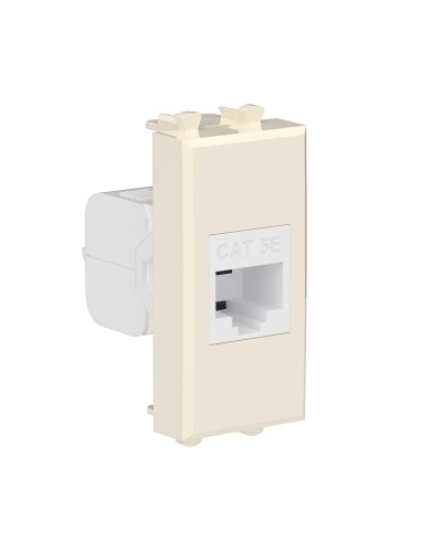 Розетка RJ-45, кат.5E, Avanti, 1 модуль, ванильная дымка (4405661): Розетка компьютерная модульная в Стерлитамаке