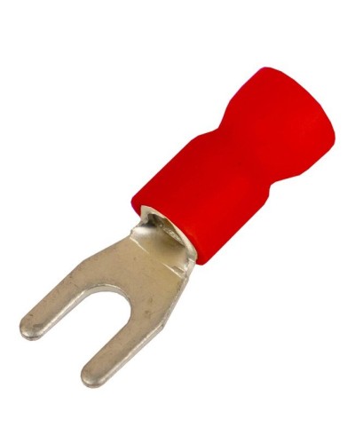 Наконечник вилочный НВИ 0,25-1,5 М4 (D4,3мм) (100 шт) (2A14P-EE-PVC). Наконечник вилочный с изолированным фланцем ПВХ. ДКС в Стерлитамаке