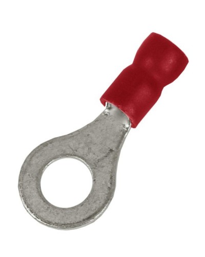 Наконечник НКИ 0,25-1,5 М4 (D4,3мм) с отверстием под винт (100 шт) (2A4P-EE-PVC). Наконечник с отверстием под винт и изолированным фланцем ПВХ. ДКС в Стерлитамаке