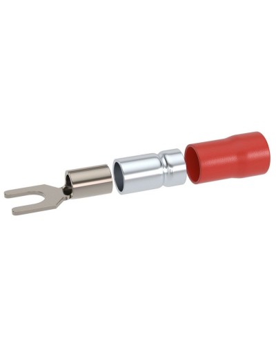 Наконечник вилочный НВИ 0,25-1,5 М3,5 (D3,7мм) (100 шт) (2A135P-DS-PVC). Наконечник вилочный с изолированным фланцем ПВХ, двойная гильза. ДКС в Стерлитамаке
