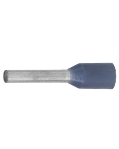 Наконечник-гильза НШВИ 0.75-12, серый (100 шт) (IF0.75-12GR). Наконечник-гильза с изолированным фланцем. ДКС в Стерлитамаке