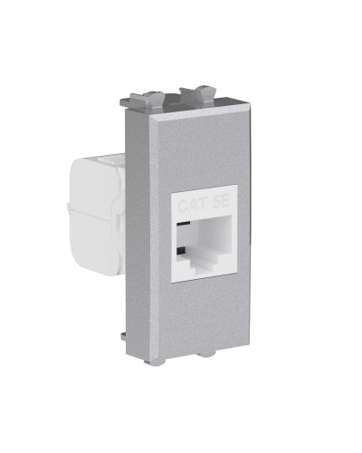 Розетка RJ-45, кат.5E, Avanti, 1 модуль, закаленная сталь (4404661): Розетка компьютерная модульная в Стерлитамаке