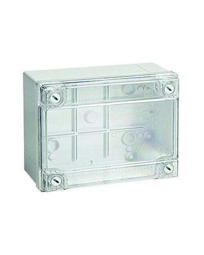 Коробка ответвительная с гладкими стенками, IP56, 380х300х120 (54420). Коробка ответвительная с гладкими стенками и прозрачной крышкой. ДКС в Стерлитамаке
