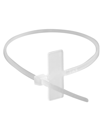 Хомут 2,5x110 белый (100шт) (252110SR-M): Хомут маркировочный, горизонтальная табличка под замком 20x9 в Стерлитамаке