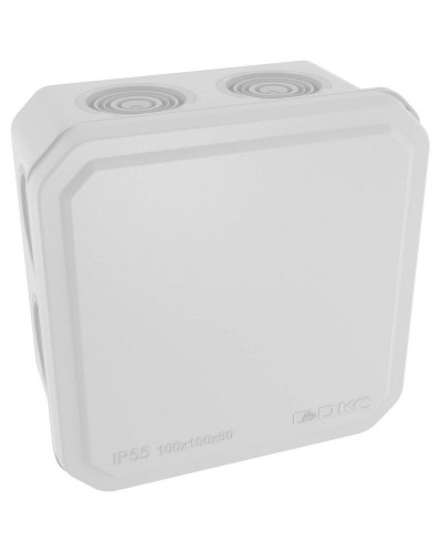 Коробка ответвительная с кабельными вводами IP55, 100х100х50 (53800). Коробка ответвительная. ДКС в Стерлитамаке