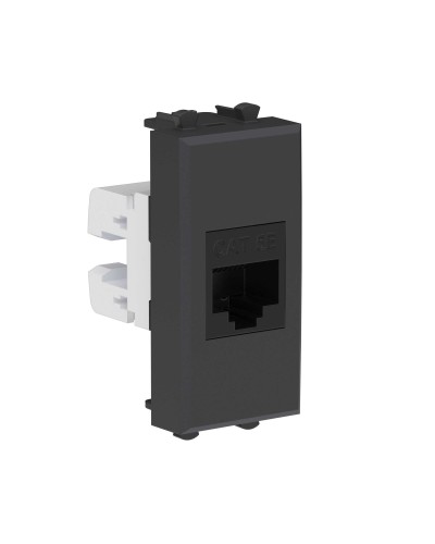 Розетка RJ-45, кат.5E, Avanti, 1 модуль, черный матовый (4412661): Розетка компьютерная модульная в Стерлитамаке