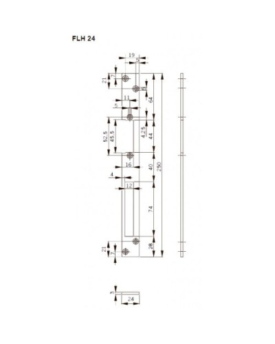 FLH24. Запорная планка длинная. dormakaba в Стерлитамаке