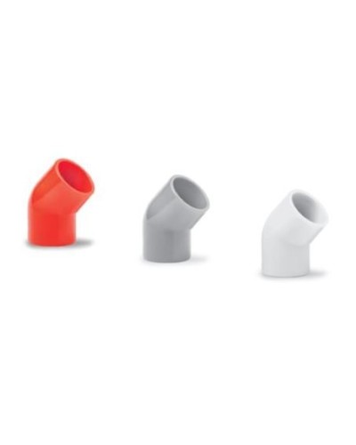 Ecoplast поворот 45гр., для аспирационной системы D25, АБС, серый (10 шт) (49225-10GR). Поворот для аспирационной системы. Экопласт в Стерлитамаке
