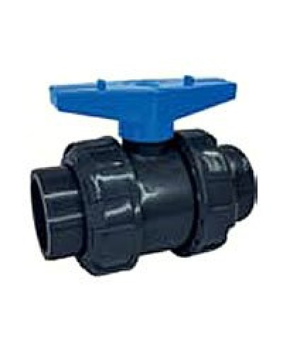 Ecoplast кран шаровый d25 (уплотнение TPV, остальное EPDM) с муфтовым окончанием (49447). Кран шаровый. Экопласт в Стерлитамаке