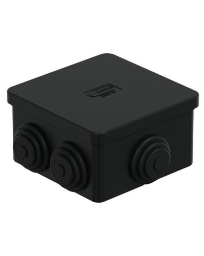 Коробка JBS070 70х70х40, 6 вых., IP44, черная (44056BL-1). Коробка монтажная. Экопласт в Стерлитамаке