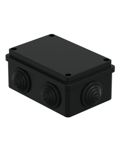 Коробка JBS120 120х80х50, 6 вых., IP55, черная (44008BL-1). Коробка монтажная. Экопласт в Стерлитамаке