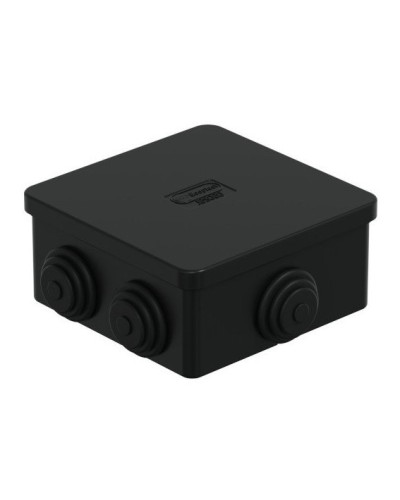 Коробка JBS080 85х85х50, 6 вых., IP44, чёрная (44066BL-1). Коробка монтажная. Экопласт в Стерлитамаке