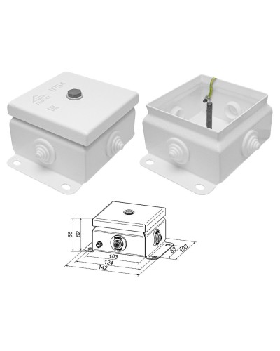 КМ IP55-1010 (без DIN рейки). Коробка монтажная электротехническая. Гефест в Стерлитамаке