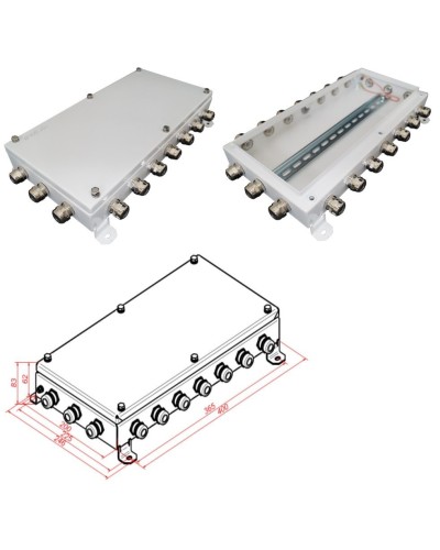 КМ IP66-2040. Коробка монтажная электротехническая. Гефест в Стерлитамаке