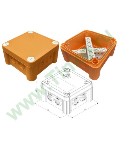 КМ-О-1212(П)(18к)-IP55: Коробка монтажная огнестойкая в Стерлитамаке