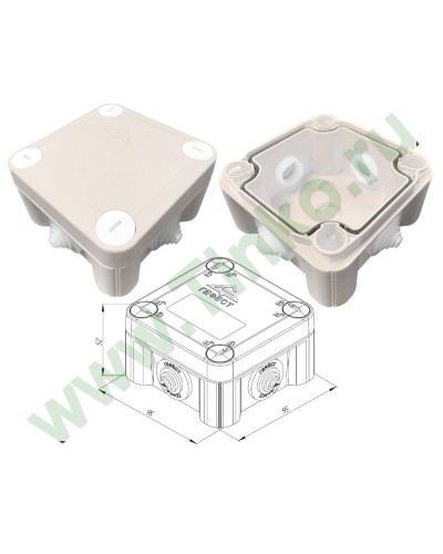 КМ-1010(П)-IP55. Коробка монтажная. Гефест в Стерлитамаке