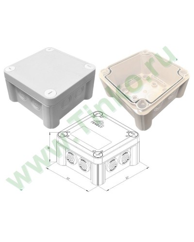 КМ-1212(П)-IP66(БВ). Коробка монтажная. Гефест в Стерлитамаке