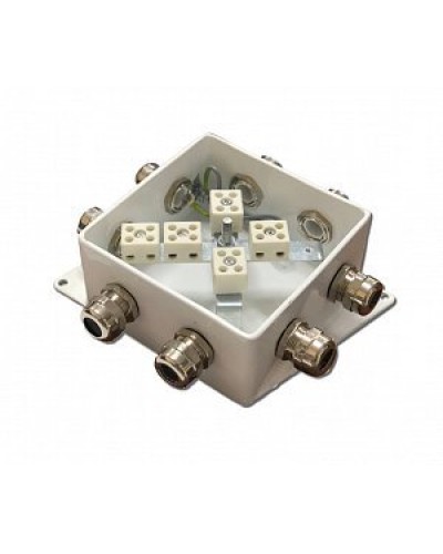 КМ-О (10к*10,0)-IP66-120х120, пять вводов: Коробка монтажная огнестойкая в Стерлитамаке