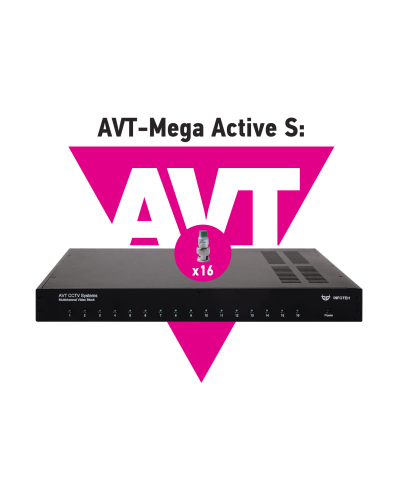 AVT-Mega Active S. 16-ти канальный комплект для передачи AHD/CVI/TVI 5Mp/4Mp/1080p. Инфотех в Стерлитамаке