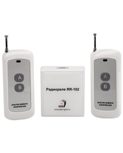 RR-102 + 2 пульта, 250-950 метров, питание 12В. Комплект радиореле. ИПРо в Стерлитамаке