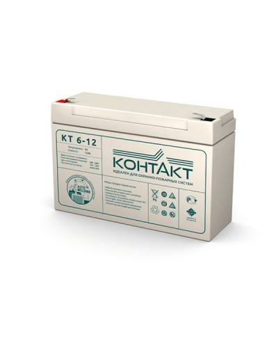 Контакт КТ 6-12. Аккумулятор герметичный свинцово-кислотный. Контакт в Стерлитамаке