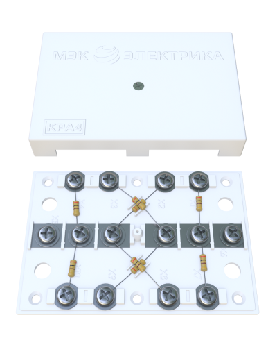 KRA-4 300 Om white (MEC42103). Коробка на 4 абонента. МЭК-Электрика в Стерлитамаке