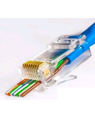 RJ-45 джек сквозной (8P8C) (100 шт). Разъем RJ-45. Прочие зарубежные в Стерлитамаке