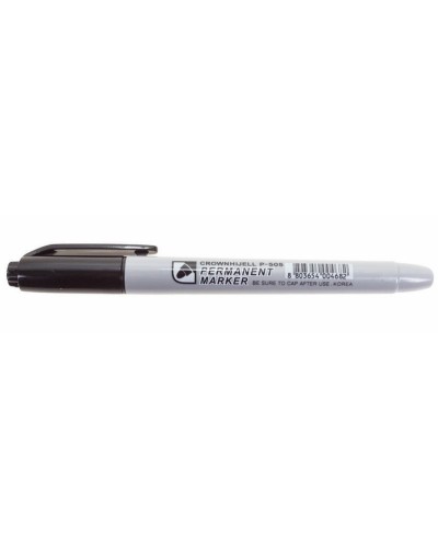 Маркер перманентный Crown «Multi Marker Slim» 2 мм, черный, пулевидный (08-8201): Ручка для маркировки в Стерлитамаке