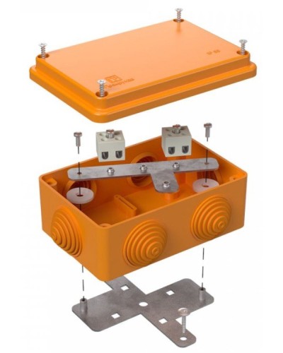 Коробка огнестойкая 120х80х50 (40-0340-FR1.5-4). Коробка огнестойкая для открытой установки. Промрукав в Стерлитамаке