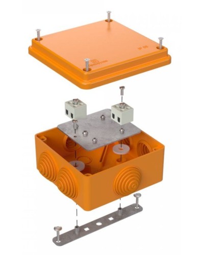 Коробка огнестойкая 100х100х50 (40-0300-FR2.5-4). Коробка огнестойкая для открытой установки. Промрукав в Стерлитамаке