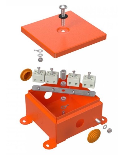 Коробка металлическая огнестойкая 110х110х65 (70-0360-FR2.5-4). Коробка металлическая огнестойкая. Промрукав в Стерлитамаке
