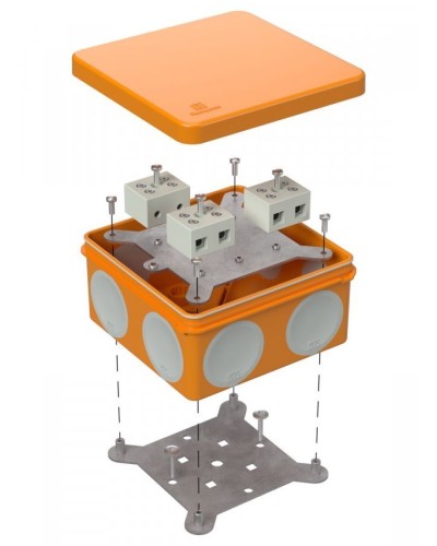 Коробка огнестойкая 100х100х50 (60-0300-FR10.0-6). Коробка огнестойкая для открытой установки. Промрукав в Стерлитамаке