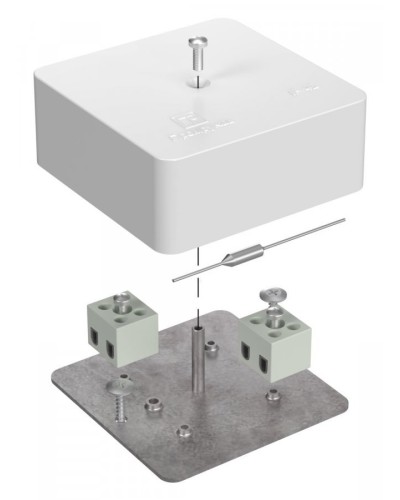 Коробка огнестойкая 75х75х30 (40-0450-FR2.5-4-П). Коробка огнестойкая для открытой установки. Промрукав в Стерлитамаке