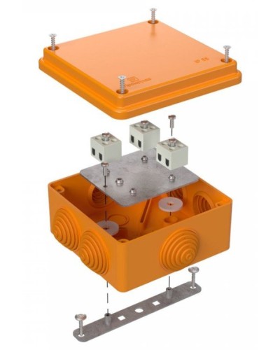 Коробка огнестойкая 100х100х50 (40-0300-FR2.5-6). Коробка огнестойкая для открытой установки. Промрукав в Стерлитамаке