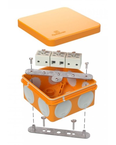 Коробка огнестойкая 60-0210-FR6.0-6 Е15-Е120 80х80х40. Коробка огнестойкая для открытой установки. Промрукав в Стерлитамаке