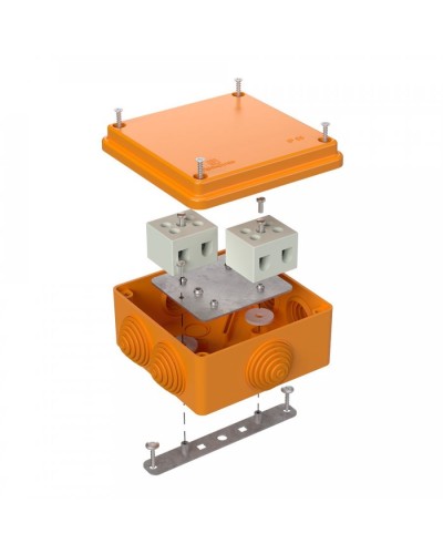Коробка огнестойкая 100х100х50 для о/п (40-0300-FR10.0-4). Коробка огнестойкая для открытой установки. Промрукав в Стерлитамаке
