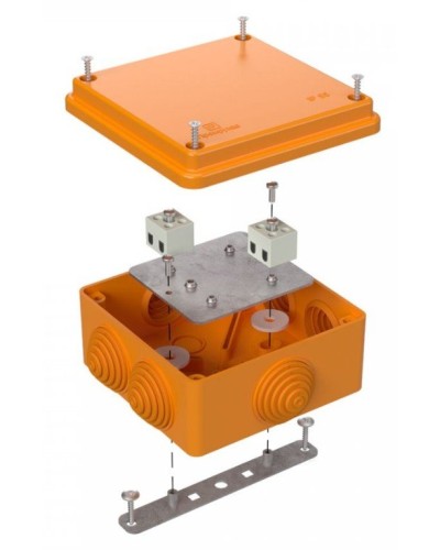 Коробка огнестойкая 100х100х50 (40-0300-FR1.5-4). Коробка огнестойкая для открытой установки. Промрукав в Стерлитамаке