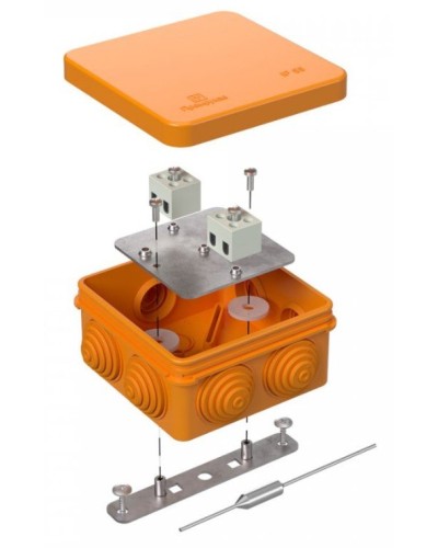 Коробка огнестойкая 80х80х40 (40-0210-FR2.5-4-П). Коробка огнестойкая для открытой установки. Промрукав в Стерлитамаке