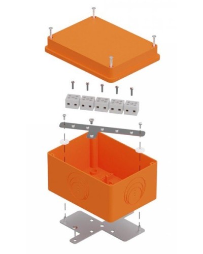 Коробка огнестойкая 150х110х90 E15-E120 для о/п (40-0351-FR2.5-10). Коробка огнестойкая для открытой установки. Промрукав в Стерлитамаке